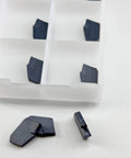 CNC Grooving Carbide Inserts GTN-2 Self Locking With PVD Black Coating For Stainless Steel And General Steel, 10 Pcs in case