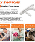 Four Pack 131763310 Washer Door Striker Replacement Upgrade Kit For Compatible Front Load And Top Load Washers Pro Grade Easy Install And Durable Build, white plastic striker