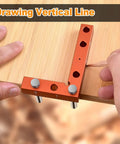 Mini Center Finder Tool 90 Degree Precision Machinist Square used for drawing vertical line on wood with pencil