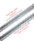 Stainless Steel Conveyor Belt Fasteners With Hinge Pin, 24 Inch, 2 Pairs In A Box, Industrial Belt Lacing For 3 To 5mm Belt Thickness