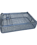 Premium Stainless Steel Parts Washing Basket For Tiny Hardware Top Shelf Perforated Cleaning Rack, heavy duty size for secure rinsing.