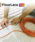 Installing 120V Underfloor Heating Cable For Tile, Laminate, And Stone Floors, Flexible Radiant Floor Heat For Easy Room Layouts, 10 Sq Ft Coverage