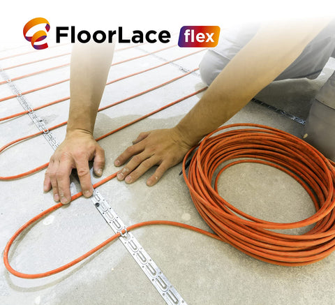 Installing 120V Underfloor Heating Cable For Tile, Laminate, And Stone Floors, Flexible Radiant Floor Heat For Easy Room Layouts, 10 Sq Ft Coverage