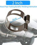 Beefy 2 Inch Stainless Steel Exhaust Clamp On Welding Kit for heavy duty automotive fabrication and tack welding