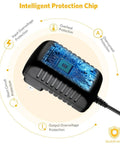 Charger Adapter For EXTECH FLIR I3 I5 I7 Thermal Imaging Infrared Cameras, showcasing intelligent protection chip diagram.