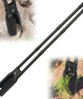 Heavy Duty Post Hole Digger With 55 Inch Handle And Dual Sharp Blades For Digging Weeding Cultivating And Soil Plugging Manual Garden Shovel