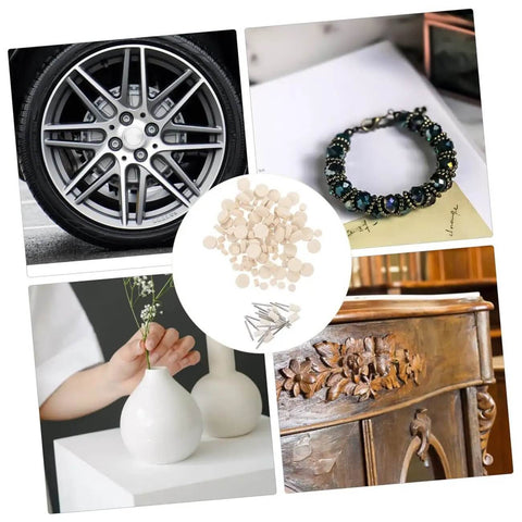 120 Pcs Wool Polishing Wheels Set With Arbor Shaft for buffing metal, jewelry, and ceramics in industrial applications
