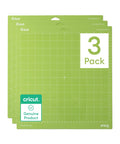 Standard Grip Adhesive Cutting Mat 12x12 Inch Green 3 Pack For Vinyl Patterned Paper Iron On Cardstock, multipurpose mat