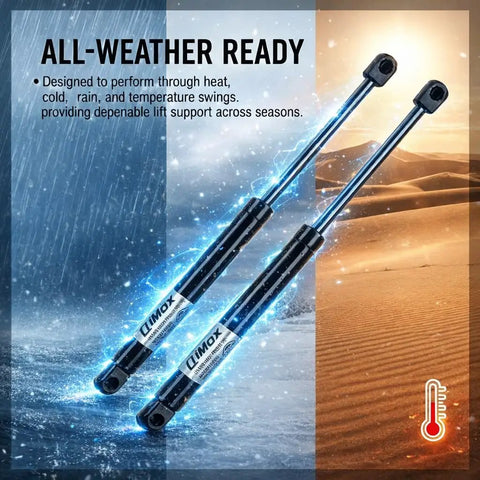 Front Hood Struts Lift Supports Shocks for Lexus RX350 2010 to 2015 and RX450h 2010 to 2015, all-weather steel supports