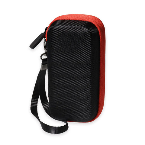 Lightweight Tough All In One Case For DISTO D2 330Ft And DISTO D1 120Ft Laser Distance Meters Keeps Your Gear Organized And Protected Fits Purse Bag Or Carry On The Go. black red PEVA case with wrist strap