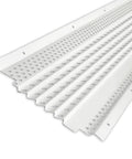 White All Aluminum Gutter Guard Sample Pack For 5 Inch And 6 Inch Gutters No Risk Try Before You Buy DIY Friendly Made In USA