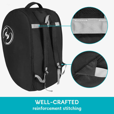 Padded Car Seat Travel Bag For Airplane Use Fits Doona Car Seat Stroller With Isofix Base Lockable zipper and reinforced stitching