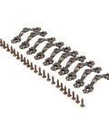 Antique Brass Mini Drawer Pulls Set Of 10 For Jewelry Boxes And Small Cabinets Arch Shape Hardware 1.69 X 0.43 Inches With 30 Mm Hole Spacing