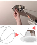 Installing 4 Pack Recessed Light Spring Clips, Silver Metal Torsion Clips Replacement For Bathroom Fan Covers, Vent Fans, Ceiling Exhaust Fans