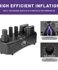 Air Cushion Machine And Air Pillow Maker With 300 Meter Film No Cap Cushioning, featuring heat rollers and fan control.