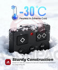 5 Button Gate Opener Remote Transmitter 3 Pack With Ultra Long Range Up To 1000 Feet, snow-covered in extreme cold