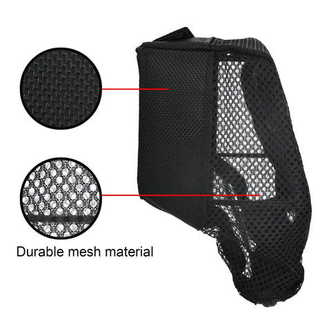 Brass Catcher With Quick Release Picatinny Mount For AR 15 Rifle Range Shooting showing close-up of durable mesh material