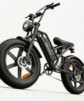 Side view of Beast Fat Tire Electric Bike For Adults With 20 Inch Wheels And 4 Inch Wide All Terrain Tires 750 Watt Continuous Power