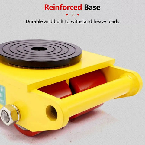 Heavy Duty Equipment Dolly Moving Skate With 360 Degree Turntable For Warehouse And Factory Heavy Cargo Low Profile Machinery Skate