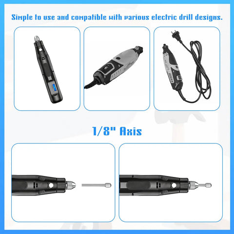 Top Shelf Wood Carving Bits Set For Slick Engraving Router Work Built With Hss Steel And One Eighth Inch Shank A Knockout Twenty Piece Drill Kit For Dang Easy Diy Woodworking Crafts Projects showing electric drill compatibility.