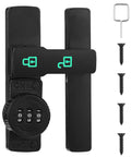 3 Digit Keyless Barn Door Latch With 180 Degree Flip For Sliding Gates And Cabinets Easy Password Security For Shed Garage Fence And Bathroom Durable Black Hardware For Privacy And Safe Access