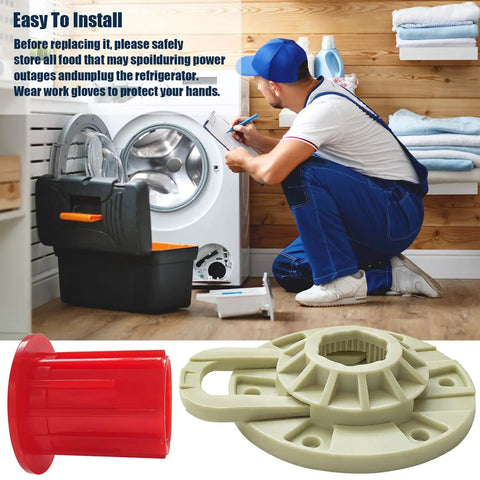 Washer Driven Hub Kit With Basket Sleeve Replacement For Washing Machines Fits Whirlpool Kenmore Maytag VMW Replaces W10528947 W10396887 AP5665171 PS6012095 MVWC565FW0 MVWX655DW0 52719, red sleeve and hub