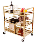 Badass Industrial Wine Storage Cart With Rock Solid Wheels And Hella Roomy Metal Shelves For Home Bar Mobile Serving Trolley with wine and snacks