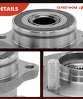 Close-up view of Two Pack Rear Wheel Bearing And Hub Assembly 5 Lug Fit For Subaru Outback Forester Impreza Legacy Crosstrek WRX 86 GR86 FRS Toyota 86 And Other Toyota Scion Models, showing details of flange and studs.