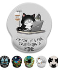 Ergonomic Mouse Pad With Gel Wrist Rest For Comfort And Pain Relief, Non Slip PU Base, Cute Desk Sidekick For Gaming And Work.