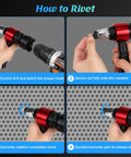 Upgrade Your Tool Kit With This Rock Solid Rivet Nut Gun Adapter For Fast And Easy Drill Installation That Saves Time, Fits Standard 1/4 Inch Drills And Works Like A Charm On Any DIY Project. How-to guide showing drill attachment use