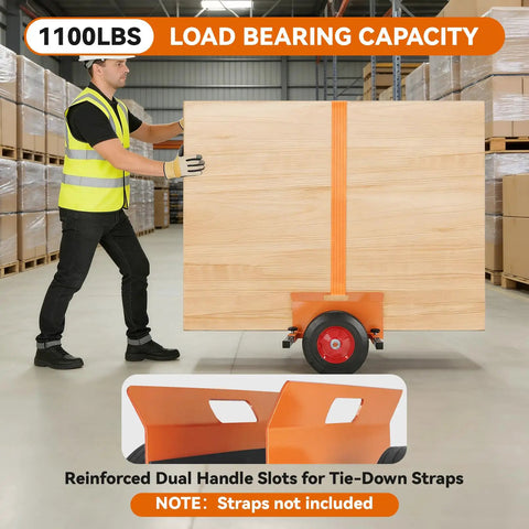Heavy Duty Panel Dolly For Drywall Doors And Steel Panels Handles Up To 1100 Lbs 16 By 16 Inch Platform in warehouse.
