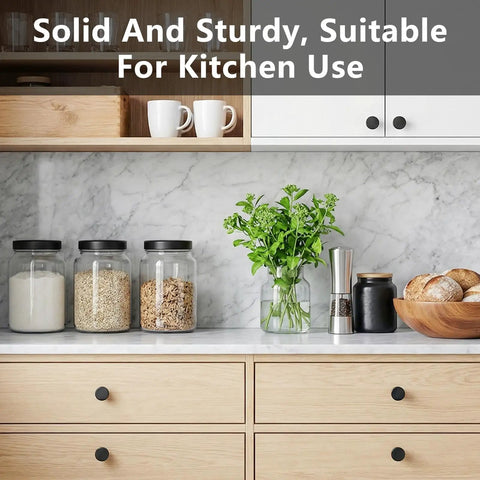 Kitchen with 32 Pack One And One Sixth Inch Round Cabinet Knobs Durable Zinc Alloy Hardware With Multi Layer Plating Finish Easy Install