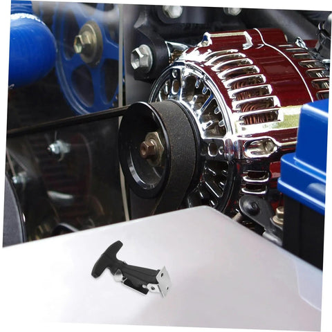 Sturdy Rubber Toolbox Latches And Flexible T Handle Hood Lock Kit For ATV Boat And Truck Durable Rubber T Handle Catch System No Fuss Install Weatherproof Hood Latch Assembly beside engine components