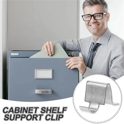Heavy Duty Iron Cabinet Hardware Set Beefy Shelf Brackets And Peg Clips For Kitchen Bookcase And Shelving Units Rust Resistant Stable Anti Shake 200 400 600 Piece Set with image of man filing in cabinet.
