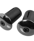 Aluminum Alloy Bike Bar End Plugs With Expanding Locking Caps Road And Mountain Bike Handlebar Ends Lightweight Black Electroplated End Caps