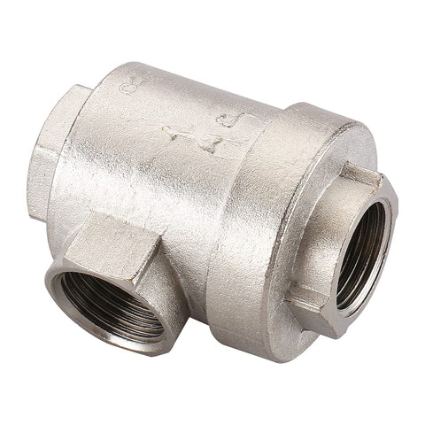 Two Way Pneumatic Quick Exhaust Valve 1/2 PT 19mm Inlet and Two Out Air Valve Brass Body with NBR Seal