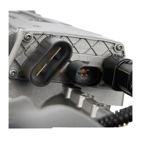 Close-up of Premium Electric Power Steering Gear Rack For Audi A6 4G1423055 connectors for safe high speed driving performance.