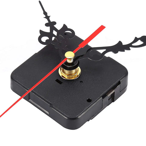 Clock Movement Parts Replacement Repair Tools Kit For DIY Clock Makers And Hobbyists Pro Grade Repair Set with black hands