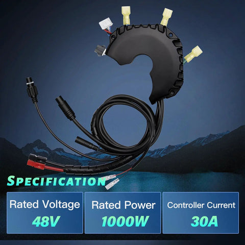 48V 1000W Mid Drive Electric Bike Controller For BBSHD Mid Drive Conversion Kit With Gear Sensor And Light Ports Upgraded Version Built For High Torque Smooth Power Delivery Durable Protection And Easy Install