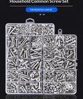 Galvanized Iron Screw And Nut Set Kit With Self Tapping Screws Nuts And Washers In Multiple Sizes in storage box
