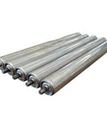 Heavy Duty Conveyor Replacement Roller 1.9 Inch Diameter 21 In BF Galvanized Steel Rollers for Belt and Material Handling Outfeed Stand 5 Pack