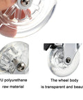 Heavy Duty Caster Wheels With Brakes For Furniture And Workbenches Top Plate Swivel Casters Polyurethane Tread close-up
