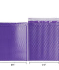 10x13 Inch Bubble Mailers Self Sealing Padded Envelopes Waterproof Tear Resistant Purple, 25 Pack For Ship Safe And Cushioned Protection