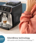 5500 Series Fully Automatic Espresso Machine With LatteGo Milk System Integrated Grinder 20 Hot And Iced Coffee Presets