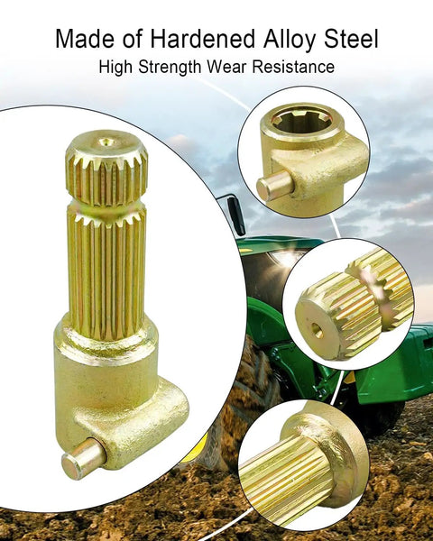 Built Tough Heavy Duty Power Take Off Shaft Extender Adaptor For Tractor 1 3/8 Inch 6 Spline Female To 21 Spline Male with hardened alloy steel