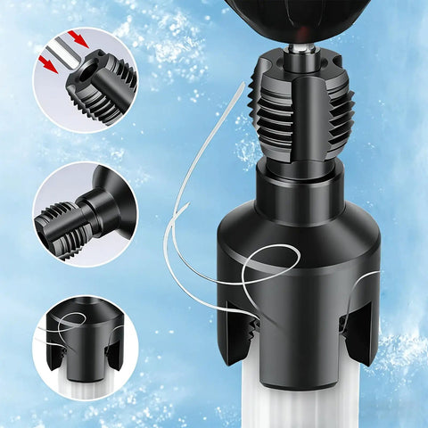 Heavy Duty Pipe Threading Tool Set For 1/2 And 3/4 Inch Pipes showing integrated cutter and robust design for threading.