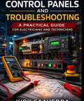Cover of Hands On Guide To Industrial Control Panels And Troubleshooting For Electricians And Technicians with tools.