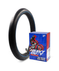 Heavy Duty 3.00-12 Inner Tube for Dirt Bikes with TR4 Valve and 2mm Thick Butyl next to packaging box
