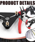 Heavy Duty Auto Clutch Holding Tool Kit With Adjustable Clutch Holder Snap Ring Pliers 4 Interchangeable Jaws 32 Steel Feeler Gauge