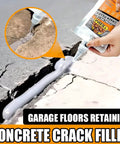 Hand applying 500G Concrete Crack Filler With High Elasticity And Self Leveling Cement Patch onto cracked driveway surface